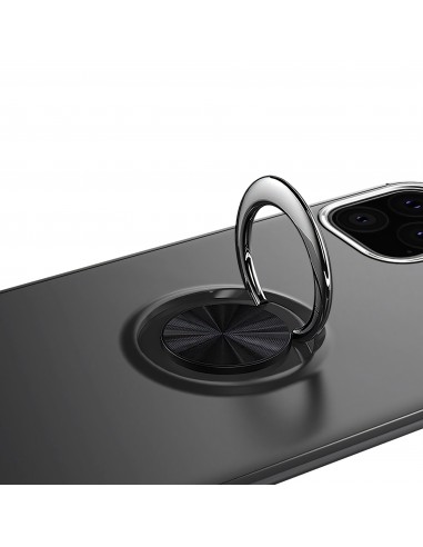 Coque antichoc iPhone 11 avec anneau pour support aimanté - Noir