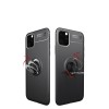 Coque antichoc iPhone 11 avec anneau pour support aimanté - Noir