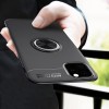 Coque antichoc iPhone 11 avec anneau pour support aimanté - Noir