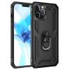 Coque antichoc iPhone 12 Pro Max Hybride Armor avec anneau - Noir