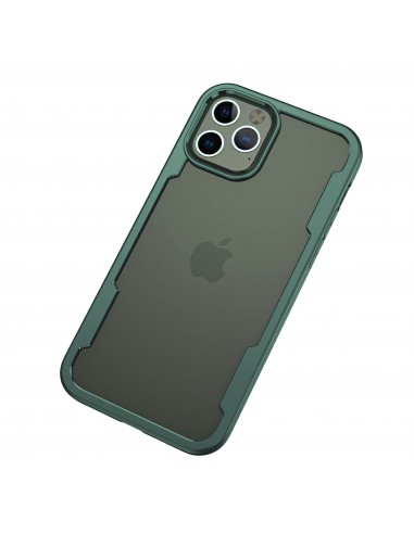 Coque antichoc iPhone 12 et 12 Pro avec côtés renforcés - Vert