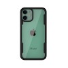 Coque antichoc iPhone 12 avec partie transparente - Noir