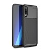 Coque silicone Galaxy A70 Syle fibre de carbone - Noir