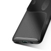 Coque silicone Galaxy A70 Syle fibre de carbone - Noir