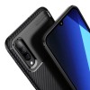Coque silicone Galaxy A70 Syle fibre de carbone - Noir