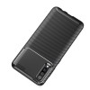 Coque silicone Galaxy A70 Syle fibre de carbone - Noir