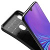 Coque silicone Galaxy A40 Syle fibre de carbone - Noir