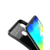 Coque silicone Galaxy A20e Syle fibre de carbone - Noir