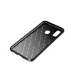 Coque silicone Galaxy A20e Syle fibre de carbone - Noir