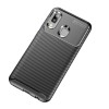 Coque silicone Galaxy A20e Syle fibre de carbone - Noir