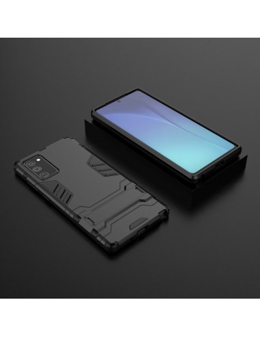 Coque antichoc Galaxy Note 20 Hybride avec support - Noir