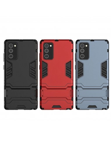 Coque antichoc Galaxy Note 20 Hybride avec support - Noir