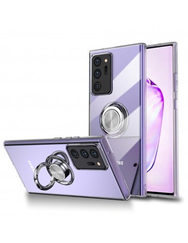 Coque transparente Galaxy Note 20 Ultra avec anneau - Transparent