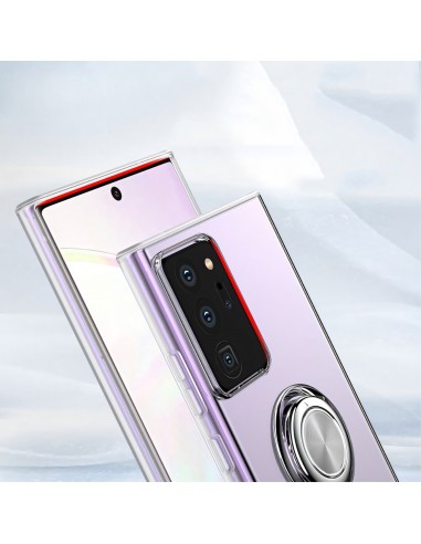 Coque transparente Galaxy Note 20 Ultra avec anneau - Transparent