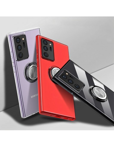 Coque transparente Galaxy Note 20 Ultra avec anneau - Transparent