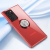 Coque transparente Galaxy Note 20 Ultra avec anneau - Rouge