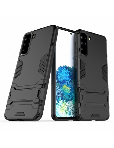 Coque antichoc Galaxy S21 Plus Hybride avec support - Noir