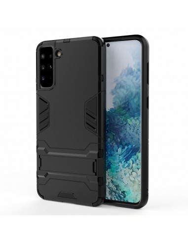 Coque antichoc Galaxy S21 Plus Hybride avec support - Noir
