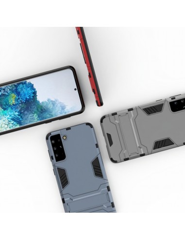 Coque antichoc Galaxy S21 Plus Hybride avec support - Noir