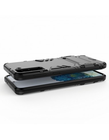 Coque antichoc Galaxy S21 Plus Hybride avec support - Noir