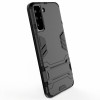 Coque antichoc Galaxy S21 Plus Hybride avec support - Noir