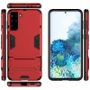 Coque antichoc Galaxy S21 Plus Hybride avec support - Rouge