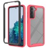 Coque intégrale Galaxy S21 Protection renforcée hybride - Rouge