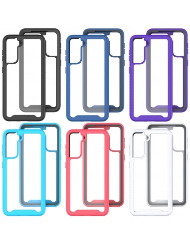 Coque intégrale Galaxy S21 Protection renforcée hybride - Blanc