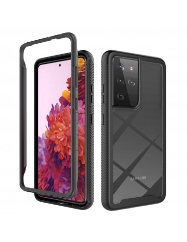 Coque intégrale Galaxy S21 Ultra Protection renforcée hybride - Noir