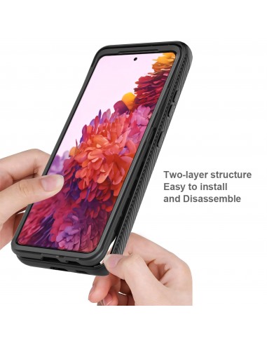 Coque intégrale Galaxy S21 Ultra Protection renforcée hybride - Noir