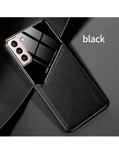 Coque antichoc Galaxy S21 Design avec partie métallique incorporée pour aimant - Noir