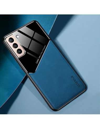 Coque antichoc Galaxy S21 Plus Design avec partie métallique incorporée pour aimant - Bleu foncé