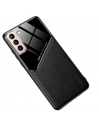 Coque antichoc Galaxy S21 Plus Design avec partie métallique incorporée pour aimant - Noir