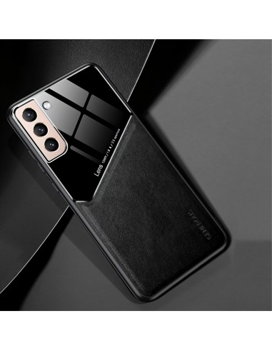 Coque antichoc Galaxy S21 Plus Design avec partie métallique incorporée pour aimant - Noir