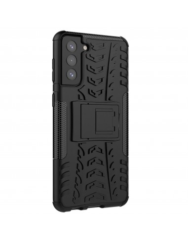 Coque antichoc Galaxy S21 Plus avec support intégré - Noir