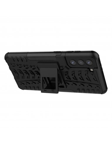 Coque antichoc Galaxy S21 Plus avec support intégré - Noir