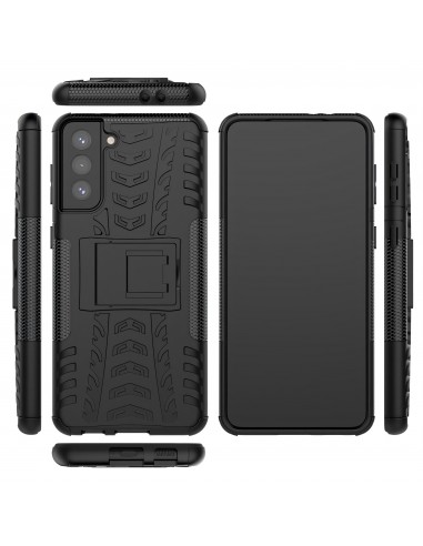Coque antichoc Galaxy S21 Plus avec support intégré - Noir