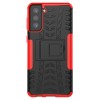 Coque antichoc Galaxy S21 Plus avec support intégré - Rouge