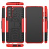 Coque antichoc Galaxy S21 Plus avec support intégré - Rouge