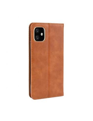 Etui iPhone 11 Pro Max Vintage Simili cuir - Marron