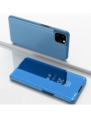 Etui iPhone 11 Pro avec fenêtre mirroir Design - Bleu