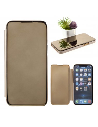 Etui de protection iPhone 12 Pro Max Effet mirroir - Or