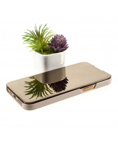 Etui de protection iPhone 12 Pro Max Effet mirroir - Or