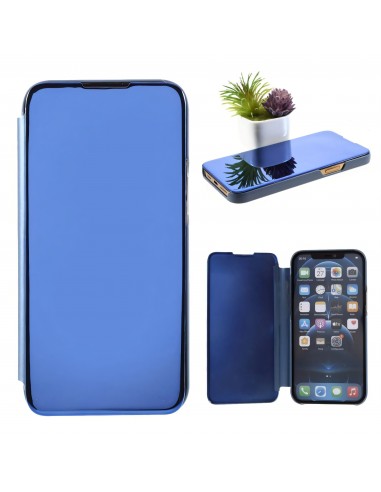 Etui de protection iPhone 12 Pro Max Effet mirroir - Bleu