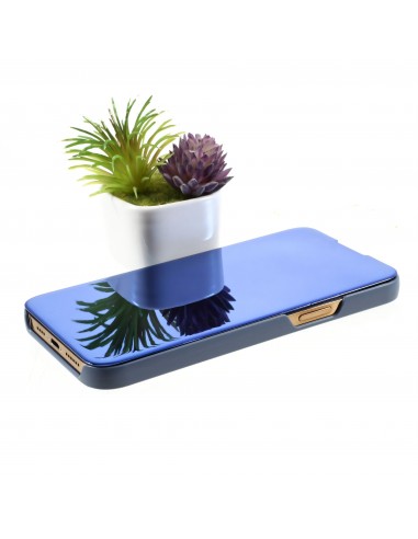 Etui de protection iPhone 12 Pro Max Effet mirroir - Bleu