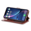 Etui portefeuille iPhone 12 et 12 Pro avec Rabat AZNS - Marron