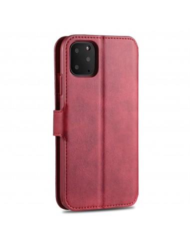 Etui portefeuille iPhone 12 et 12 Pro avec Rabat AZNS - Rouge