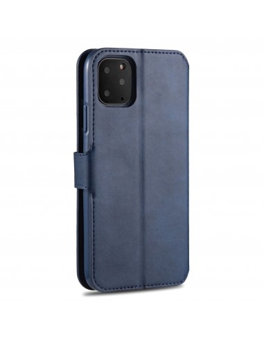 Etui portefeuille iPhone 12 et 12 Pro avec Rabat AZNS - Bleu foncé