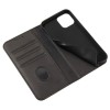Etui portefeuille iPhone 12 mini Style cuir Business - Noir