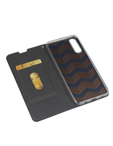 Etui portefeuille Galaxy A50 Simili cuir - Noir